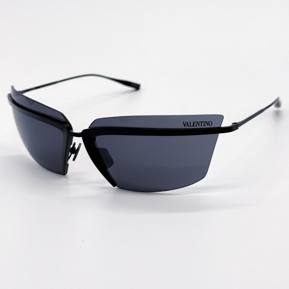 NEW VALENTINO SUNGLASSES WOMEN BLACK V-LURE VLS-130A EYEWEAR